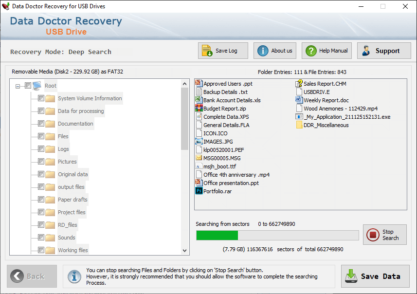 Data Recovery Process is going on