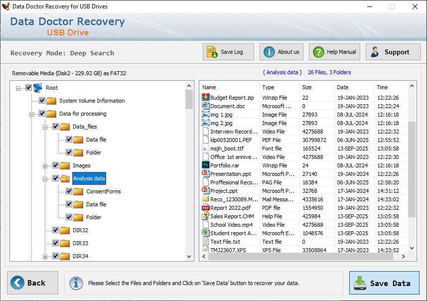 Save Recovered Data